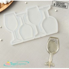 Силиконовая форма "Бокалы" 16,5х10х1см 7664263