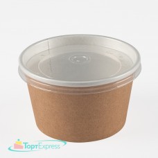 Контейнер круглый Round bowl 300 с крышкой КРАФТ