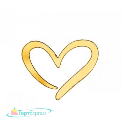 Топпер торцевой Сердце