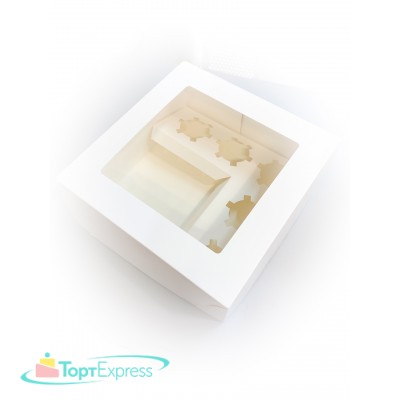 Коробка для 5 капкейков и бенто торта