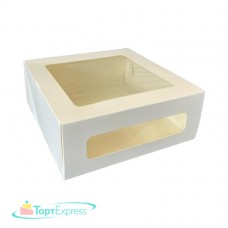 Коробка Cake Window White 220х220х100