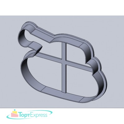 Вырубка Танк 10см арт.1079