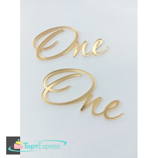 Топпер торцевой ONE 8х4,5см, золото