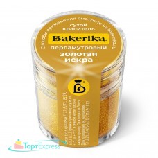 Сухой перламутровый краситель Bakerika Золотая искра 4гр