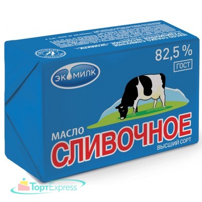 Масло сливочное 82,5% ЭКОМИЛК 450гр