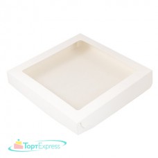 Коробка складная 200х200х30 белая