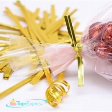 Пакет БОПП с твист-лентой 10х15см (упак.100шт)