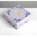 Коробка квадратная подарочная Нежность 12х12х6,5см 4992037