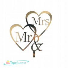 Топпер Mr&Mrs №4,золото