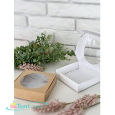 Коробка складная 115х115х30 крафт