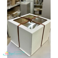 Коробка 250х250х200 с окном МИКРОГОФРОКАРТОН