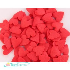Посыпка сахарная Сердечки красные крупные 0,75кг