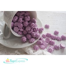 Украшение сахарное БЕЗЕ-мини СИРЕНЕВЫЕ/50г