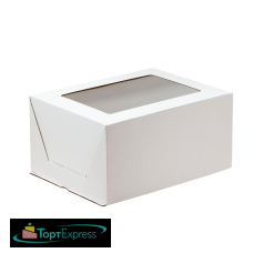 Коробка для торта 300х400х190 С ОКНОМ гофрокартон