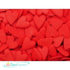 Посыпка сахарная Сердечки красные крупные/50гр