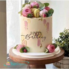 Топпер Happy Birthday №101, золото