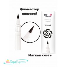 Фломастер для рисования Top Decor чёрный 1шт