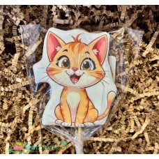 Пряник фигурный расписной в глазури "Животные" Кошка