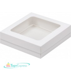 Коробка 150х150х40 БЕЛАЯ для клубники в шоколаде