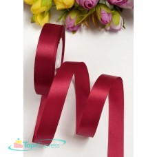 Лента атласная 20мм/бордовая 033/25м