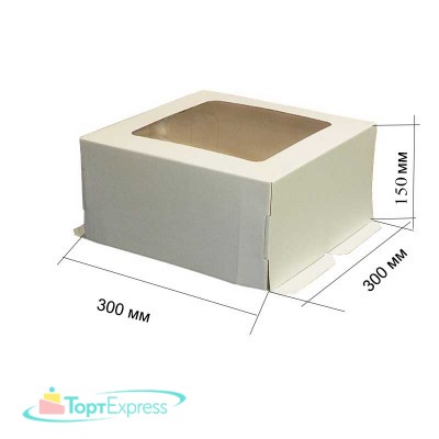Коробка 300х300х150 с окном