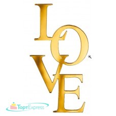 Топпер торцевой  Love №1, золото