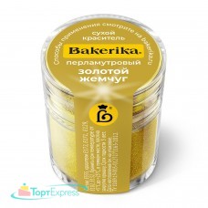Сухой перламутровый краситель Bakerika Золотой жемчуг 4гр