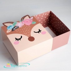 Коробка складная "Олененок" 15х15х8см 4623253