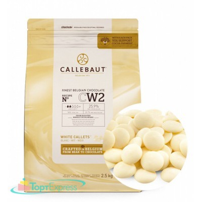 CW2-RT-U71 Шоколад белый в галетах Callebaut, 25,9%, 2,5кг