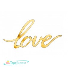 Топпер торцевой Love №4, золото