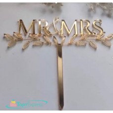 Топпер Mr&Mrs №10,золото