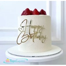 Топпер акриловый "Happy Birthday №8" золото