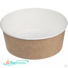 Контейнер круглый Round bowl 1000 крафт