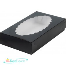 Коробка 240х140х50 для эклеров ЧЕРНАЯ