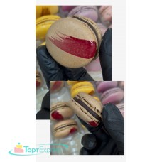 Набор пирожных MACARON Малиновый Брауни/3шт