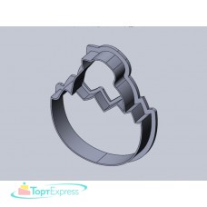 Вырубка Яйцо с цыплёнком 7,5см арт.0186_7,5