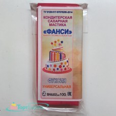 Мастика сахарная универсальная Фанси, фуксия,100 гр